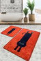 Mijölnir Juego de alfombrillas de baño Comfort - Rojo (2 piezas)